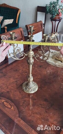 Подсвечники и канделябры лануть бронза