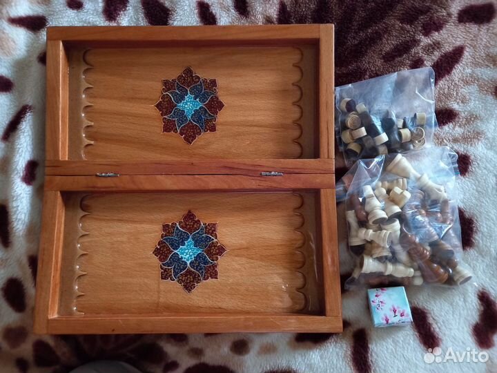 Шахматы нарды ручная работа