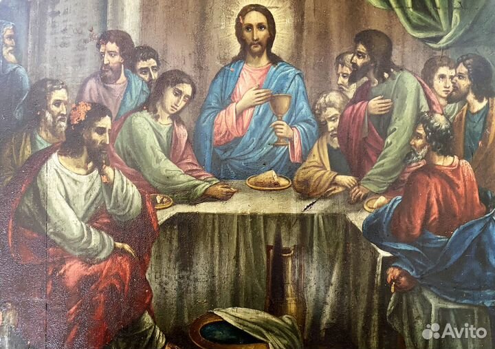 Икона тайная вечеря 19 век