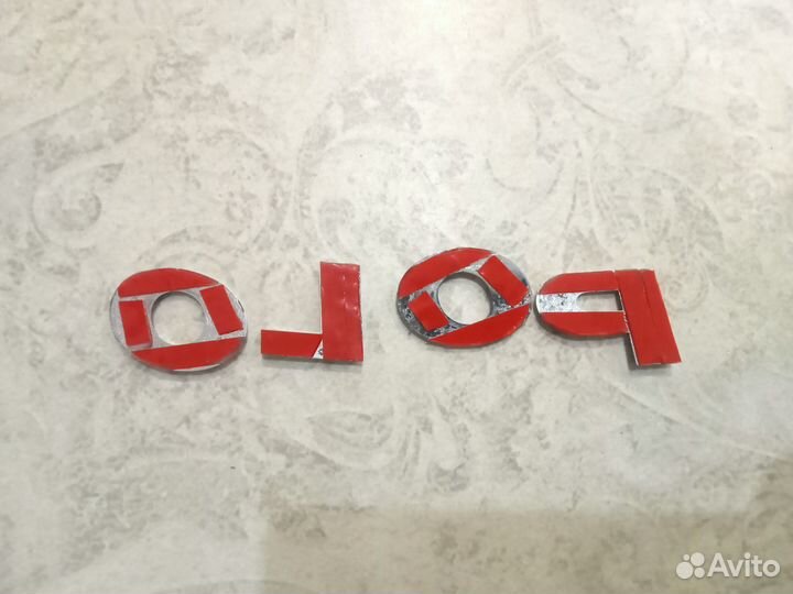 Шильдик надпись volkswagen polo