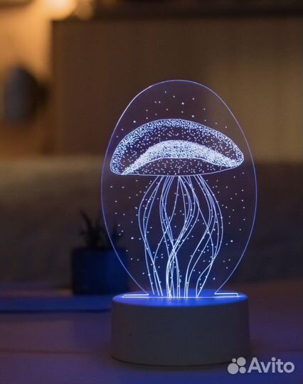 Ночник светильник интерьерный 3D