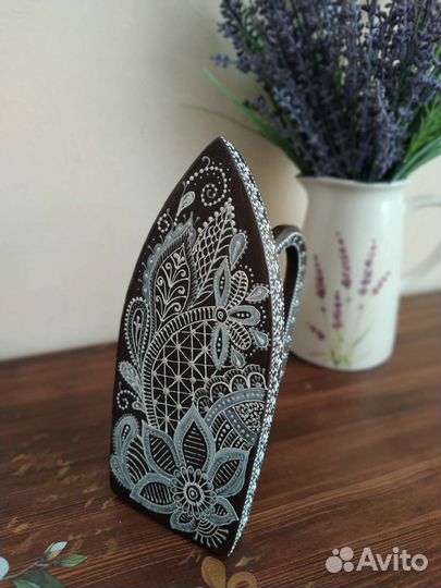 Утюг чугунный старинный