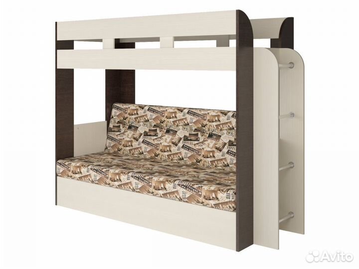 Кровать двухъярусная Латте 77-03