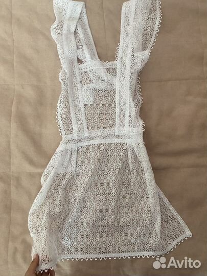 Белый школьный фартук