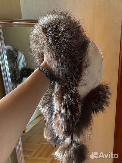 Шапка ушанка меховая