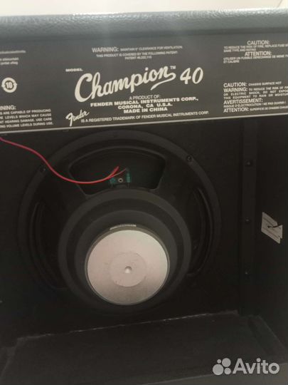 Комбоусилитель Fender champion 40