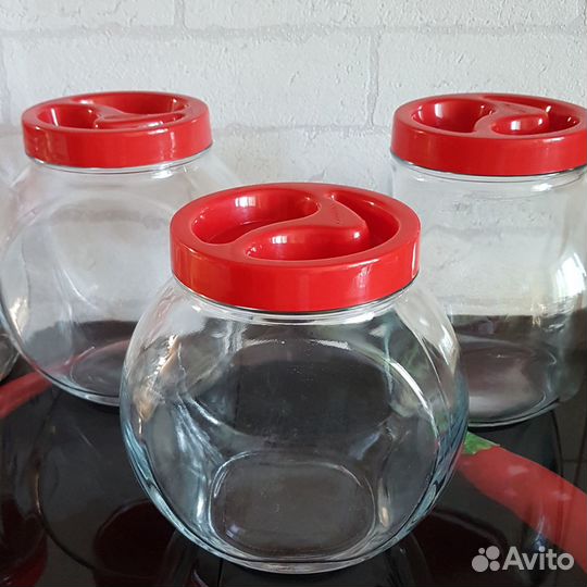Банки для сыпучих продуктов стеклянные