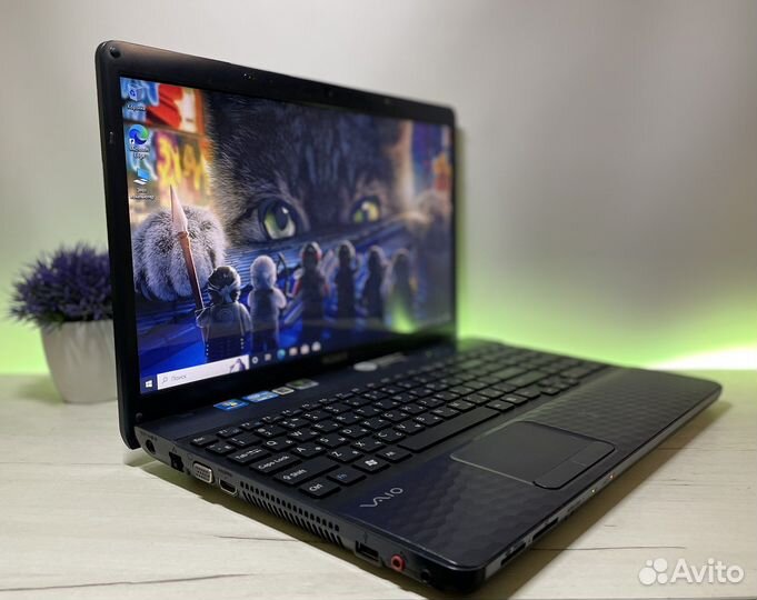 Быстрый ноутбук sony i3 SSD 8 Gb GeForce