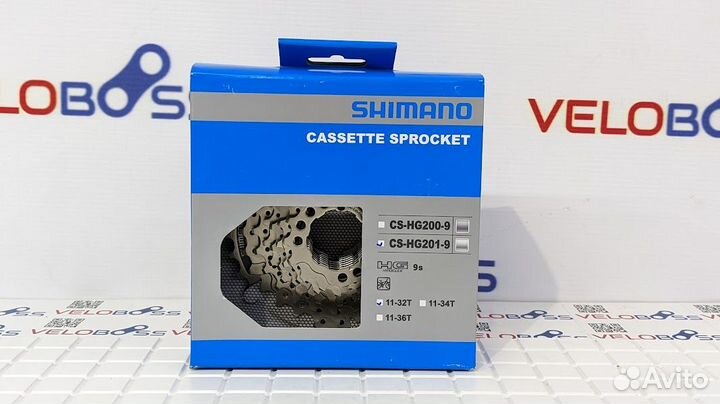 Кассета Shimano CS-HG201 9 скоростей 11-32T