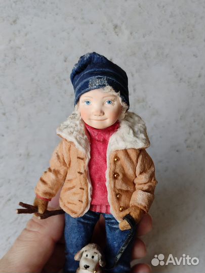 Ватная ёлочная игрушка 