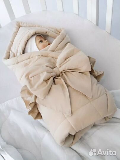 Конверт - одеяло amarobaby на выписку весна осень