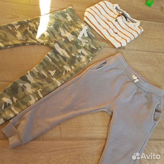 Zara штаны для мальчика 104 2шт + лонг