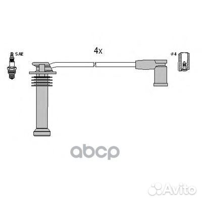 Провода высоковольтные, комплект 134839 HÜCO