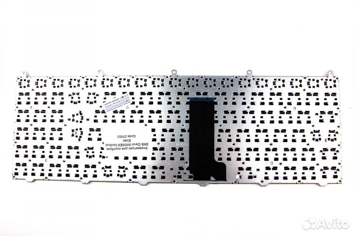 Клавиатура для ноутбука DNS Clevo W650EH серая ра