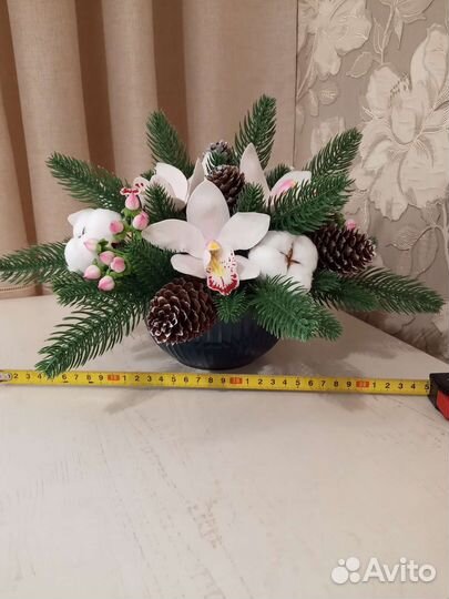 Новогодняя композиция на стол