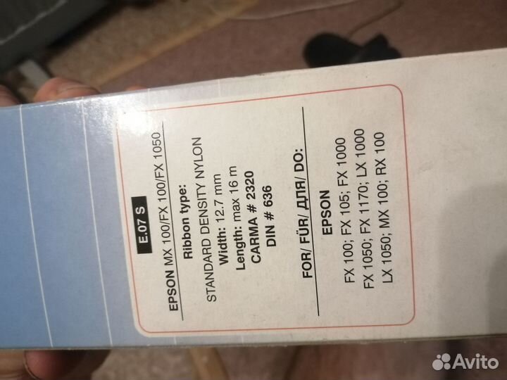 Матричный картридж еpson fx 100, fx 1050 и др