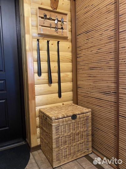 Сундук плетеный на каркасе