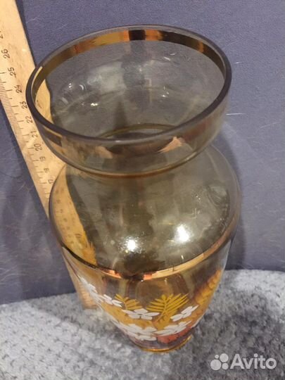 Ваза цветное стекло СССР