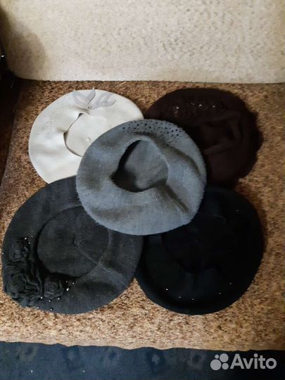 Береты, шапки, снуд, перчатки