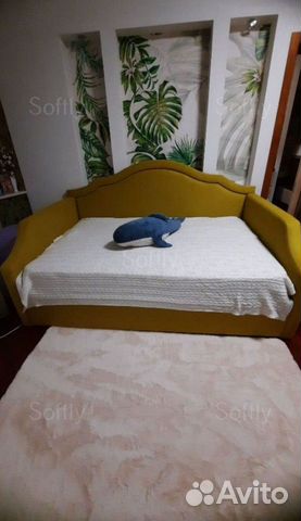 Детская кровать с мягкой спинкой объявление продам