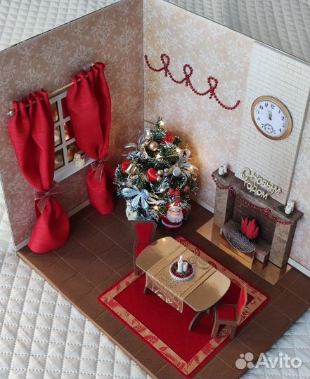 Поделка новогодняя комната
