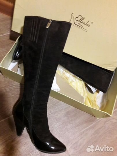 Сапоги кожа демисезон