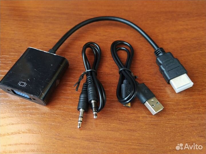 Адаптер-переходник hdmi - VGA с доп.питанием