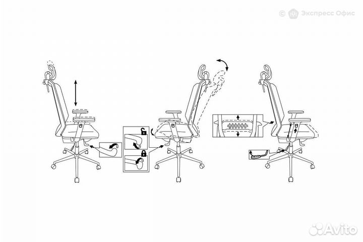 Кресло для руководителя Бюрократ MC-W612N-H/DG/417