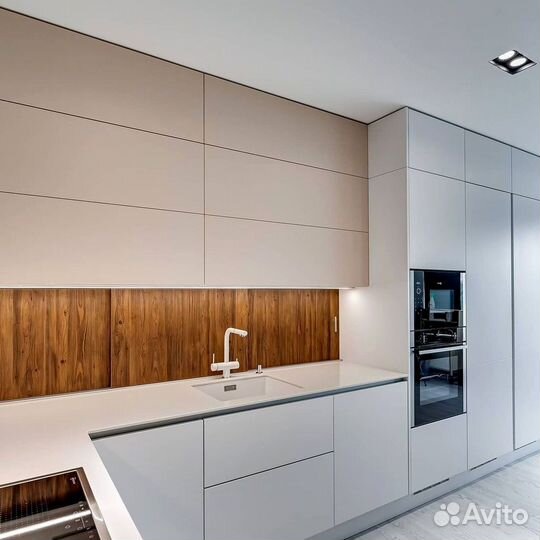 Угловая кухня с мдф фасадами