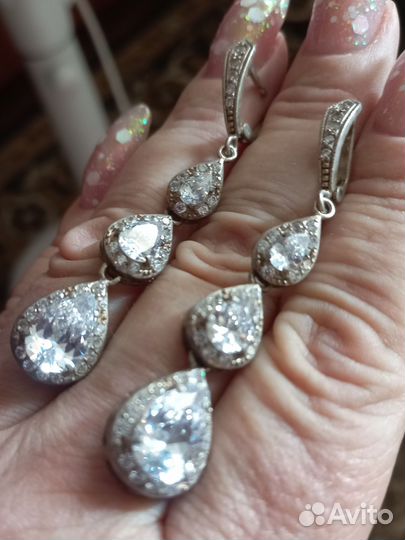 Серебряные серьги СССР