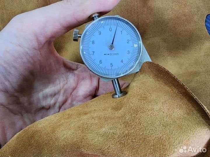 Шкура замши натуральная теленок тонкая рыжая