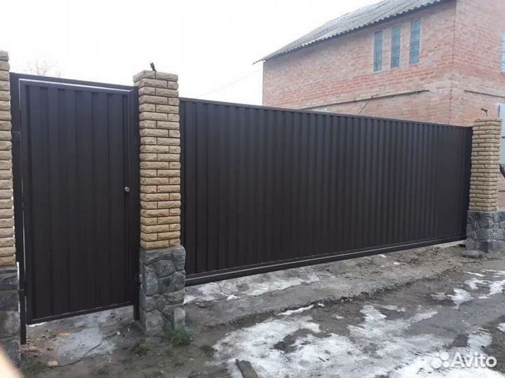 Откатные ворота под ключ
