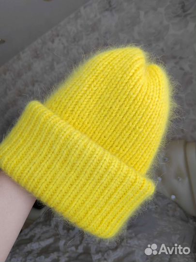 Берет/капор/повязка на голову, шапка из пуха норки