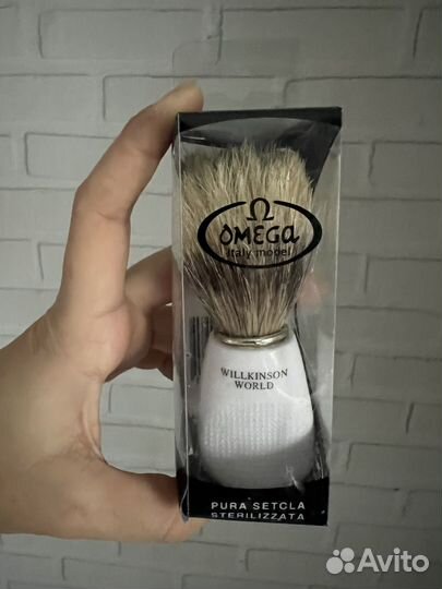 Помазок для бритья новый из натуральной щетины