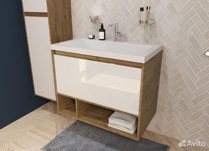 Тумба с раковиной Эстет Монако