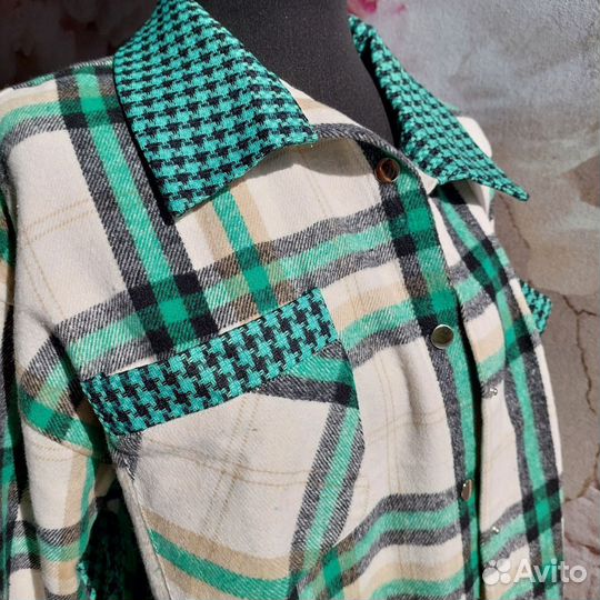 Рубашка байка+фабричное плетение