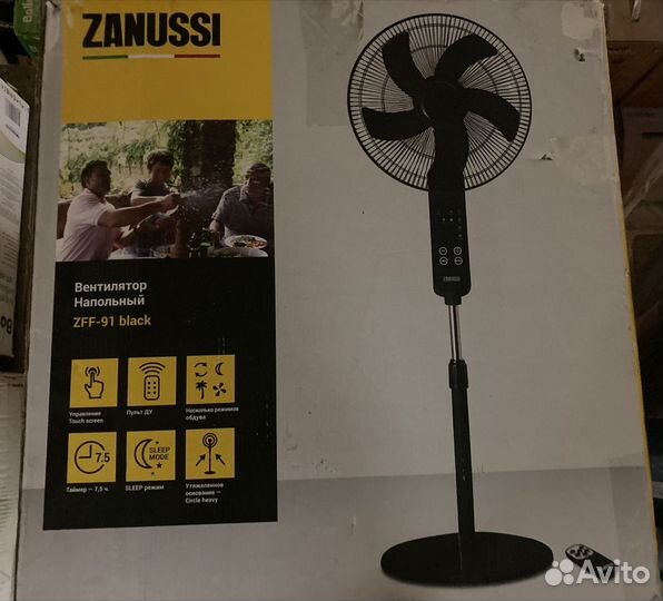 Напольный вентилятор Zanussi ZFF-91 Black