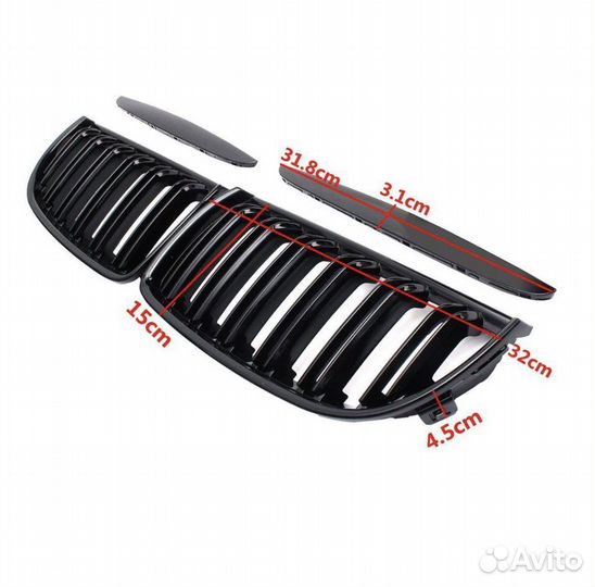 Решетка радиатора bmw e90 дорест