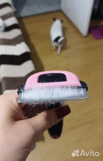 Расческа фурминатор для вычесывания собак и кошек