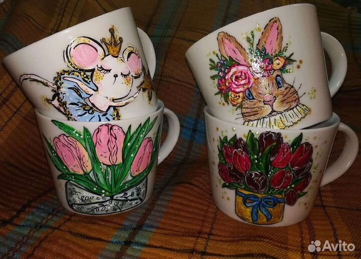 Кружки с росписью