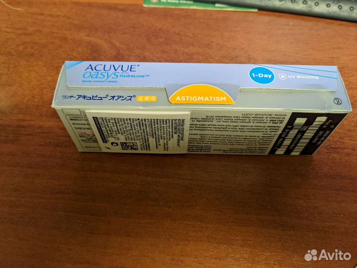 Линзы торические acuvue oasys