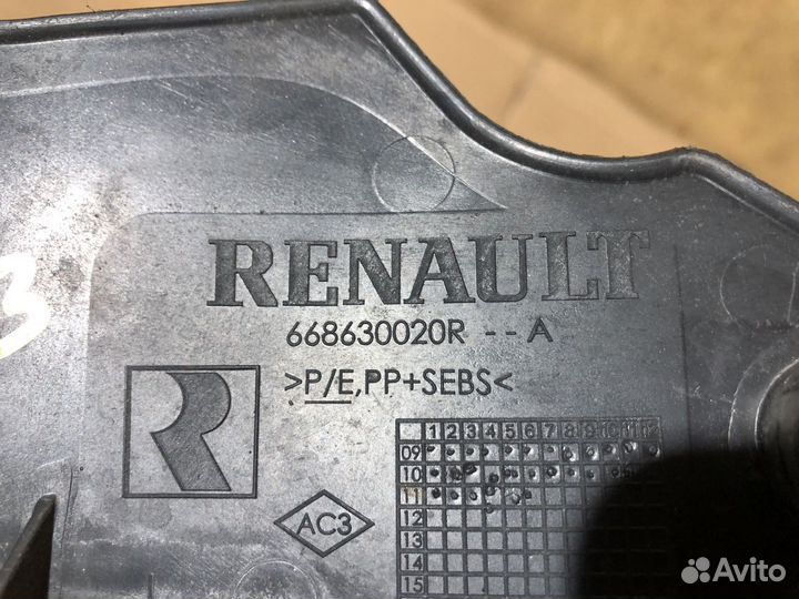 668630020R Renault Крышка петли капота 668630021R