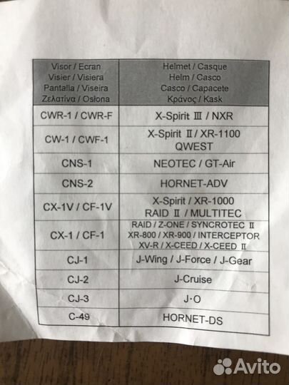 Визор для шлема shoei xr1100