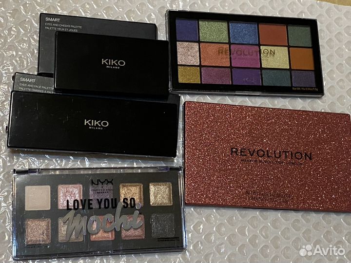 Тени Kiko milano, NYX,Revolution makeup