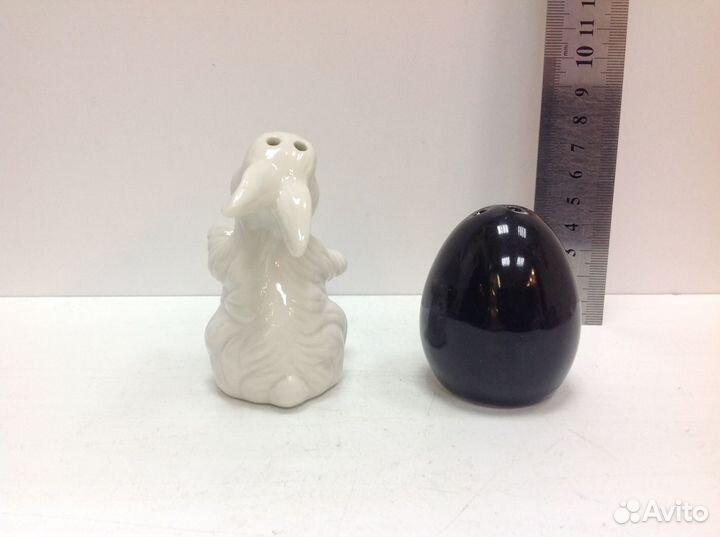 Солонка перечница фарфор заяц