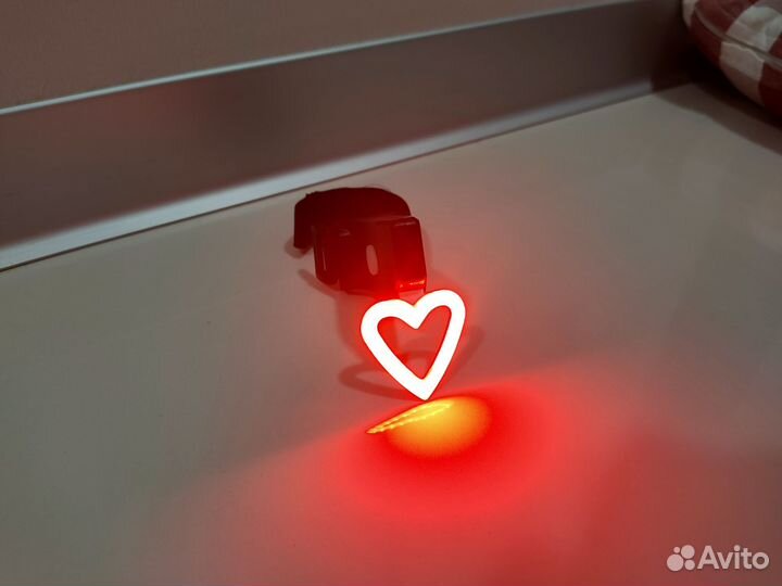 Задний фонарь для велосипеда сердце