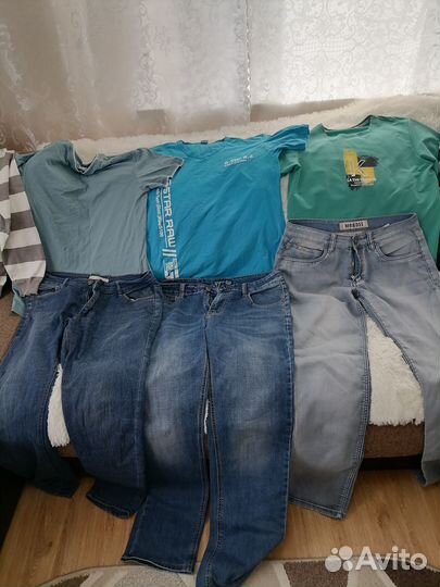 Джинсы, кофты, футболки, мужские, женские, большой