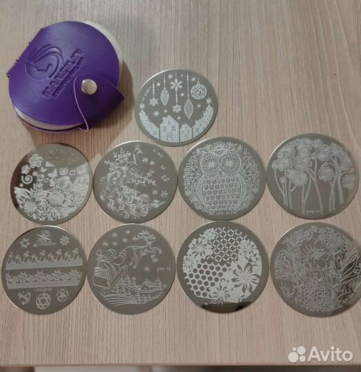Пластины 26шт для стемпинга с органайзером