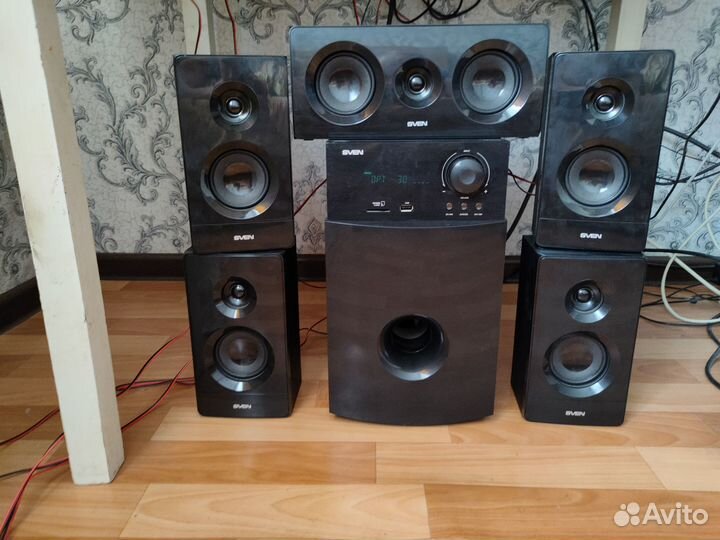 Колонки 5.1 sven HT-210 125 Вт