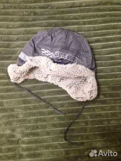 Шапочки тёплые на мальчика 6-9 мес